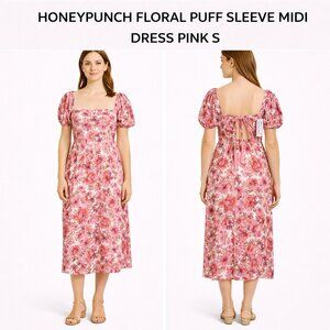 Honey Plum Floral Pink Dress Size Small NWT